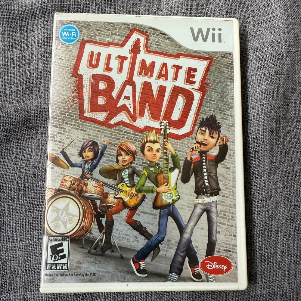 Wii Ultimate Band Video Game Complete Manual‎ Gamer Music Nintendo